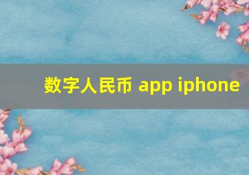 数字人民币 app iphone